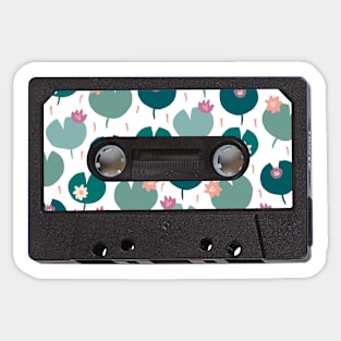 Tape Vintage Water lily Sticker